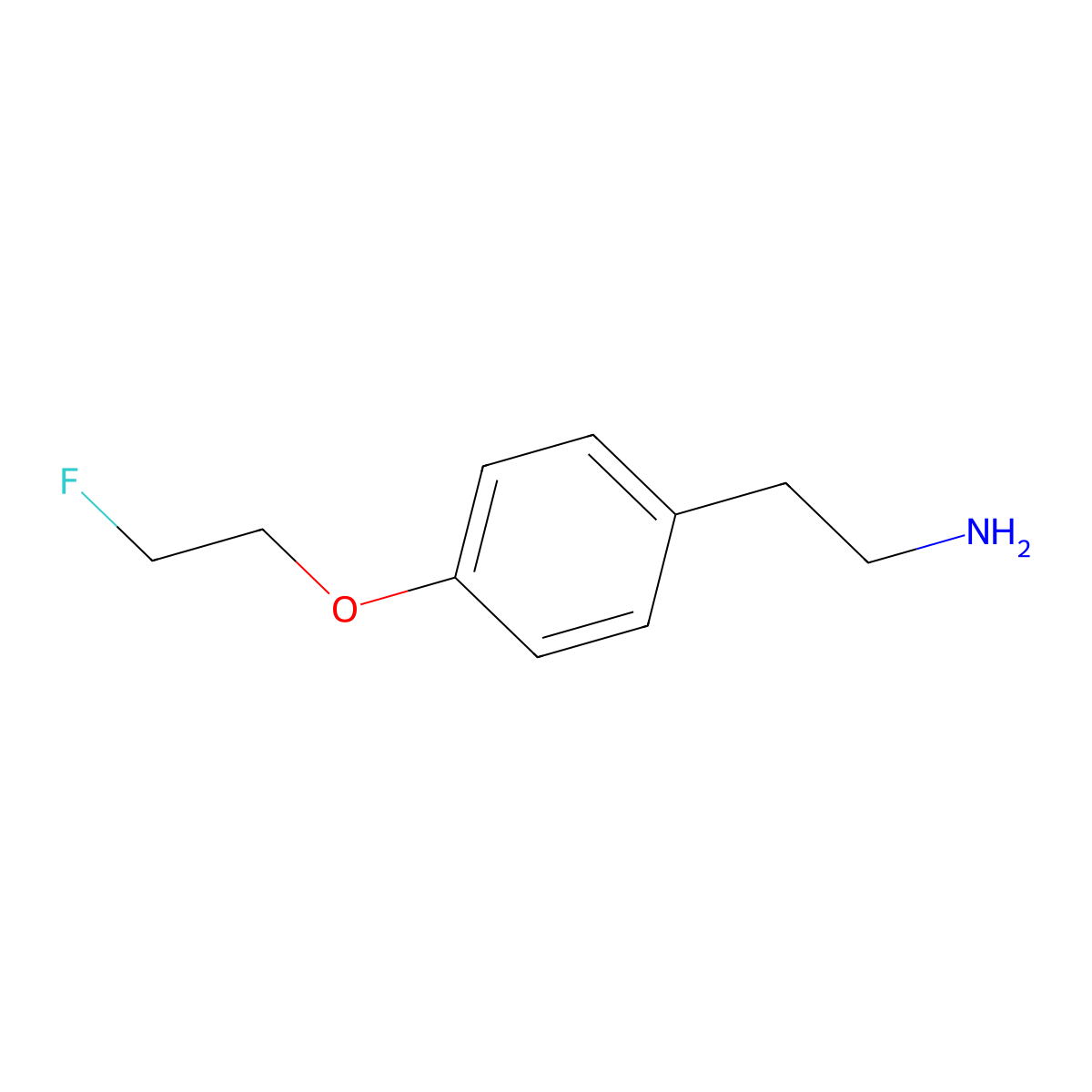 2-[4-(2-Fluoroethoxy)phenyl]ethylamine molecular structure, CAS 1541416-59-4