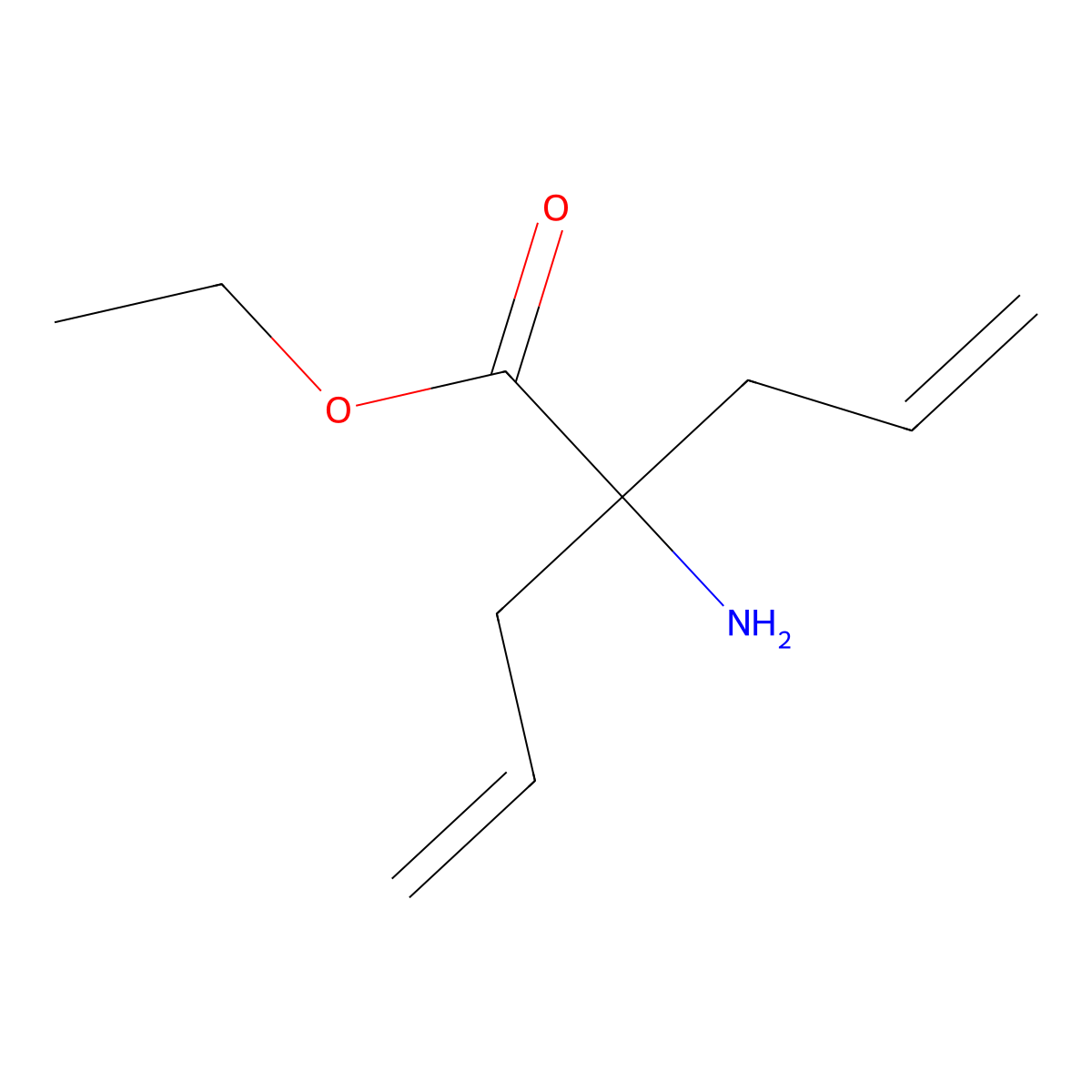 4-Pentenoic acid, 2-amino-2-(2-propenyl)-, ethyl ester molecular structure, CAS 154145-82-1