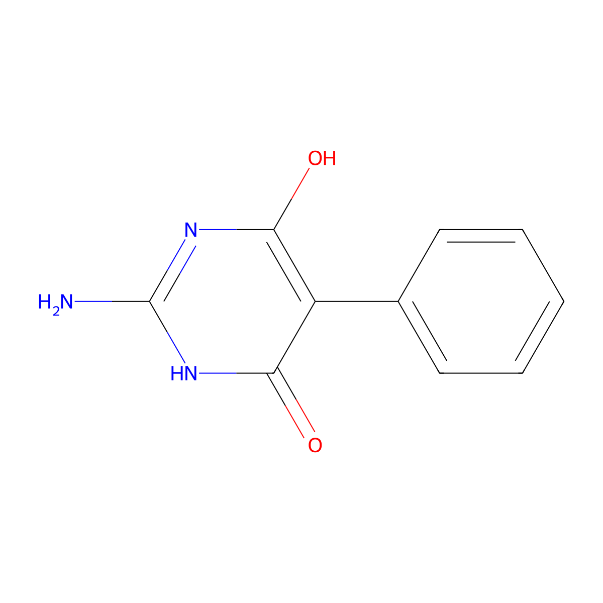 2-Amino-5-phenylpyrimidine-4,6-diol molecular structure, CAS 154146-07-3