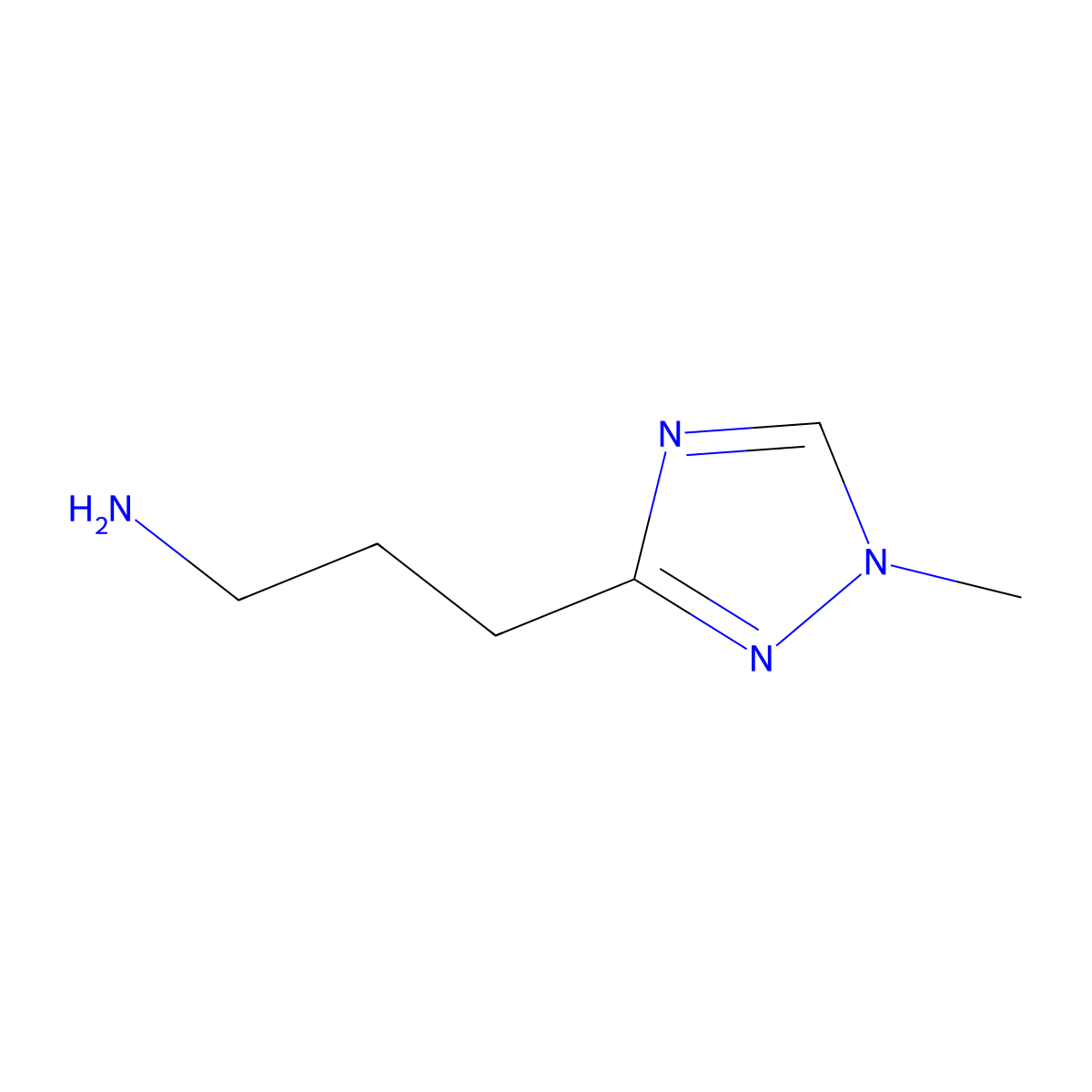 3-(1-Methyl-1H-1,2,4-triazol-3-yl)propan-1-amine molecular structure, CAS 1541510-26-2