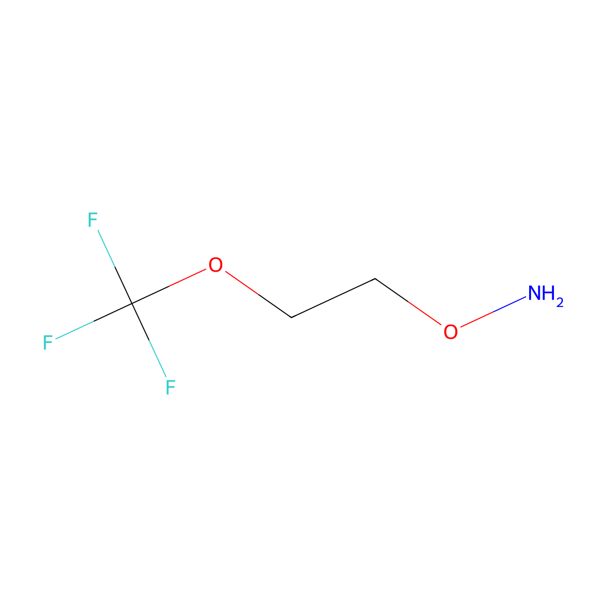 O-[2-(trifluoromethoxy)ethyl]hydroxylamine molecular structure, CAS 1541518-08-4