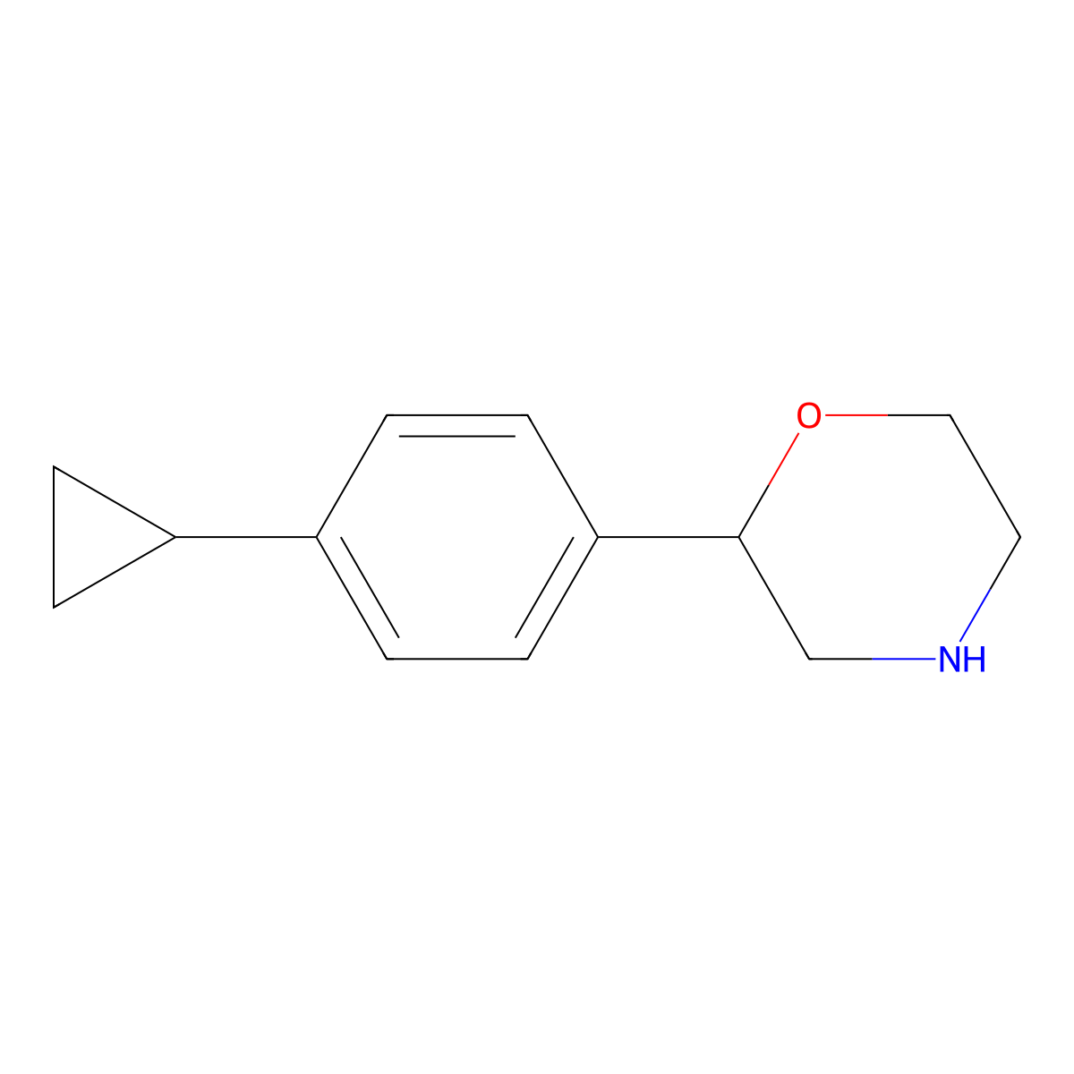2-(4-Cyclopropylphenyl)morpholine molecular structure, CAS 1541524-32-6