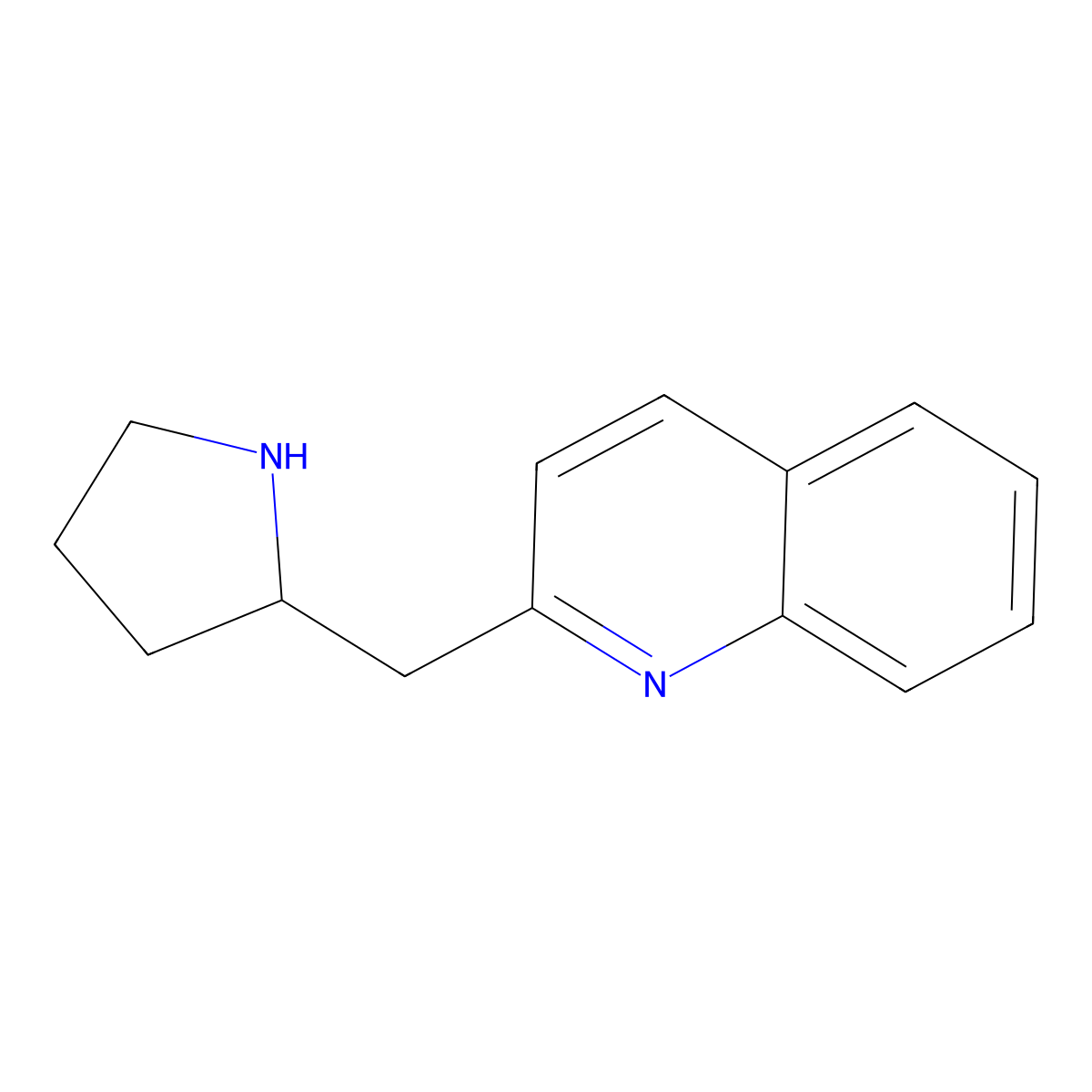 2-(Pyrrolidin-2-ylmethyl)quinoline molecular structure, CAS 1541553-36-9