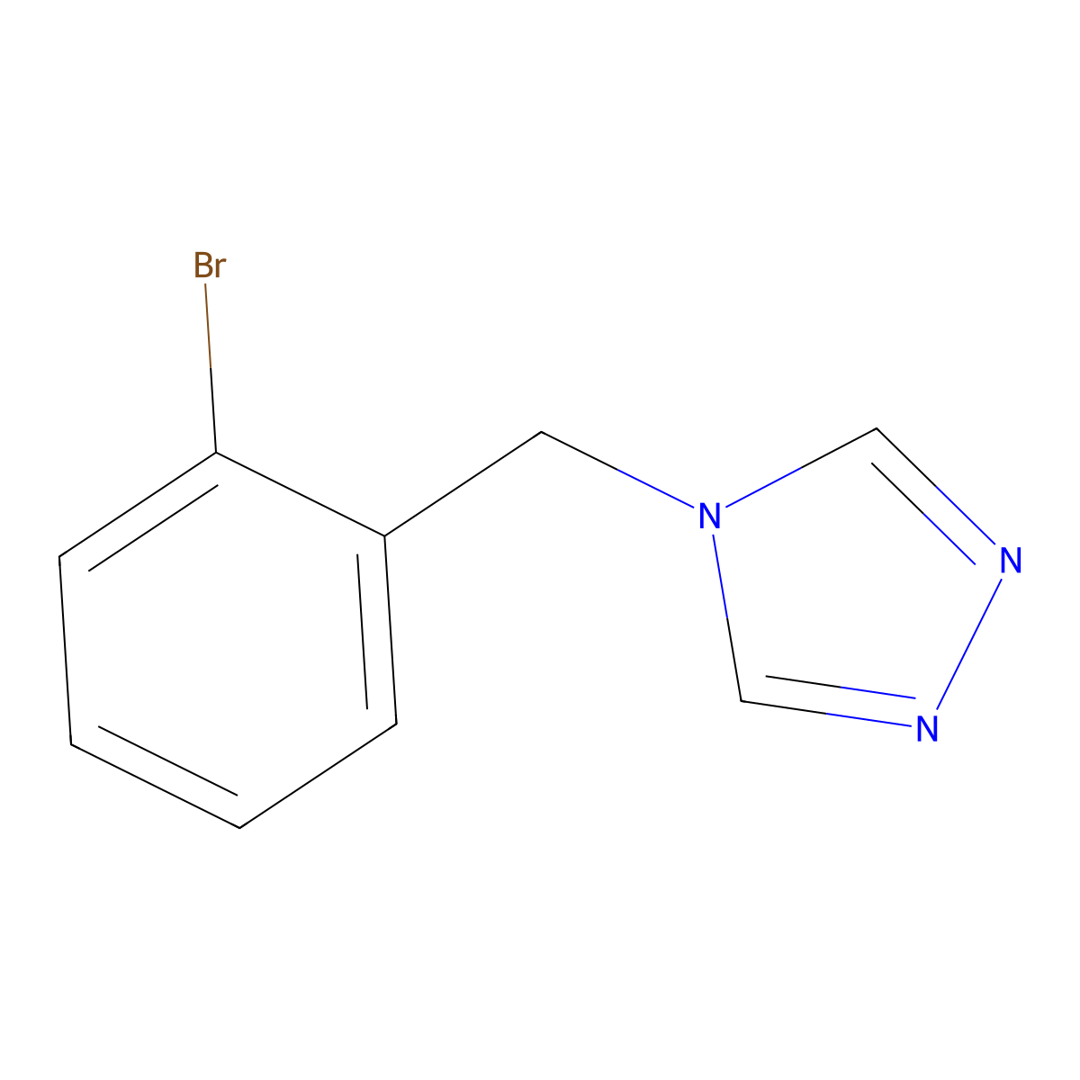 4-[(2-bromophenyl)methyl]-4H-1,2,4-triazole molecular structure, CAS 1541581-92-3