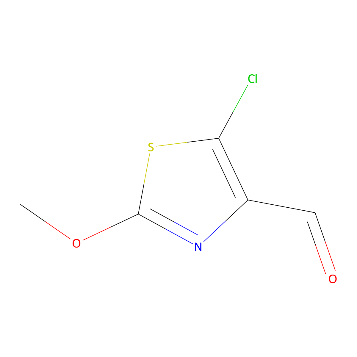 5-Chloro-2-methoxy-1,3-thiazole-4-carbaldehyde molecular structure, CAS 1541582-05-1