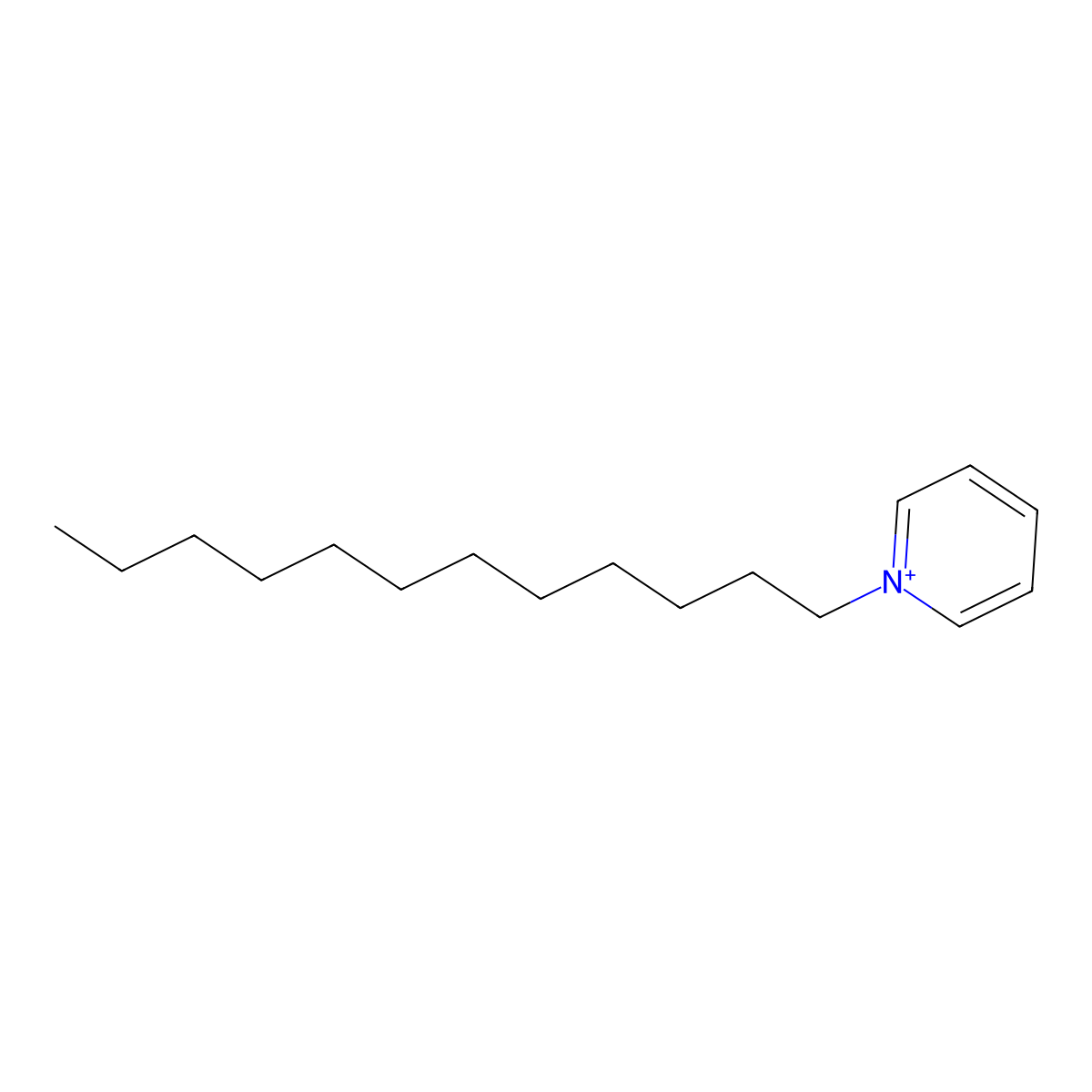 Laurylpyridinium molecular structure, CAS 15416-74-7