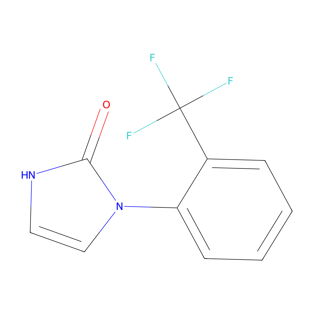 3-[2-(trifluoromethyl)phenyl]-1H-imidazol-2-one molecular structure, CAS 1541618-02-3