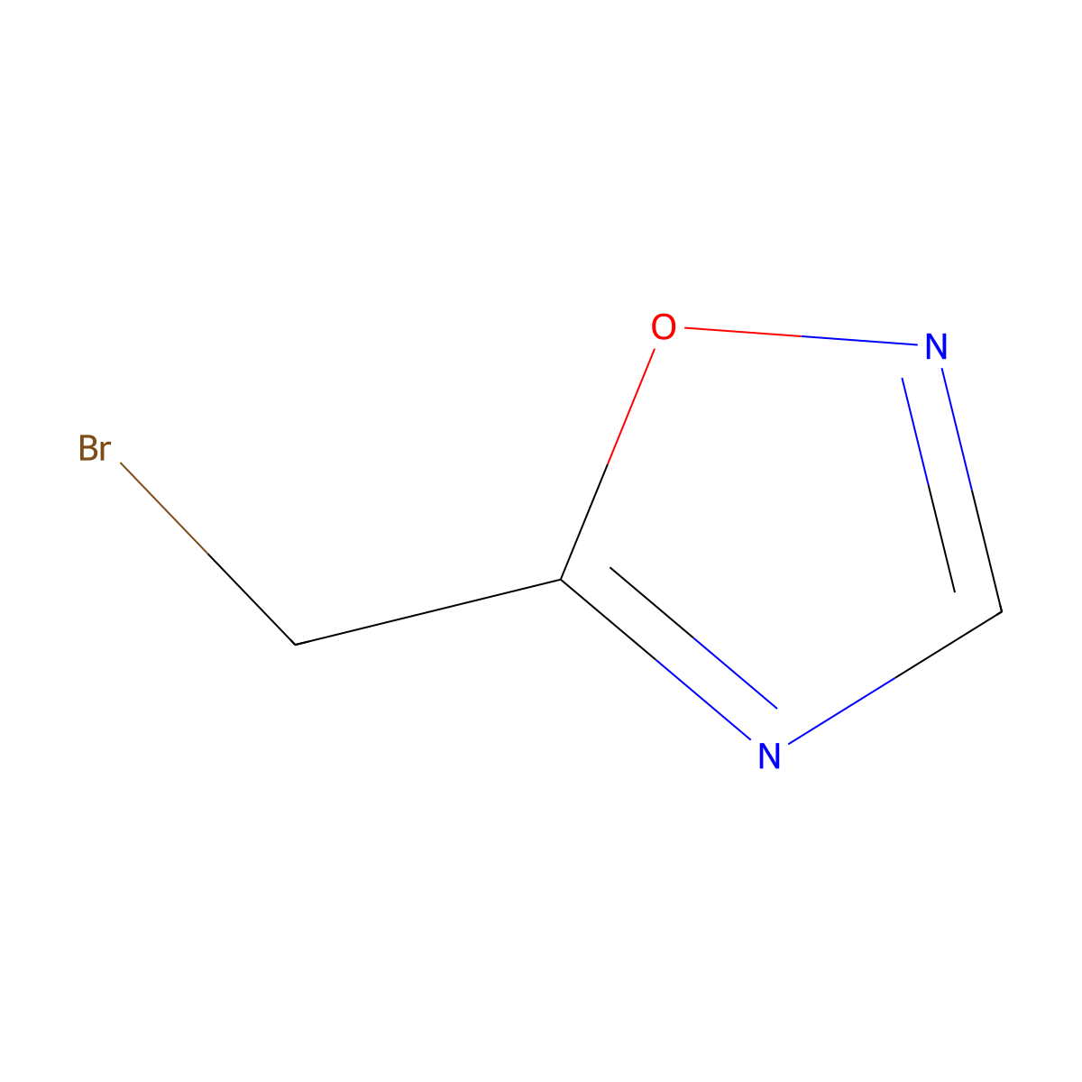 5-(Bromomethyl)-1,2,4-oxadiazole molecular structure, CAS 1541633-15-1