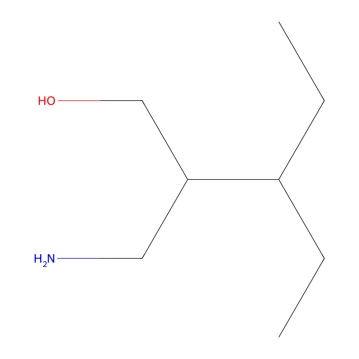 2-(Aminomethyl)-3-ethylpentan-1-ol molecular structure, CAS 1541645-31-1