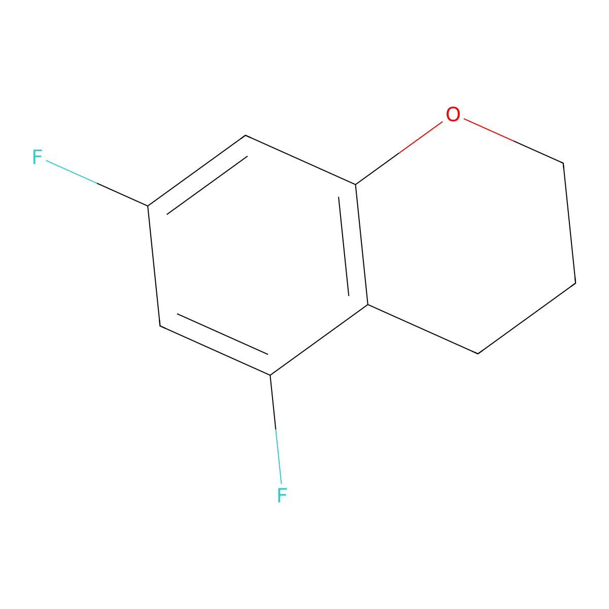 5,7-Difluorochroman molecular structure, CAS 1541675-72-2