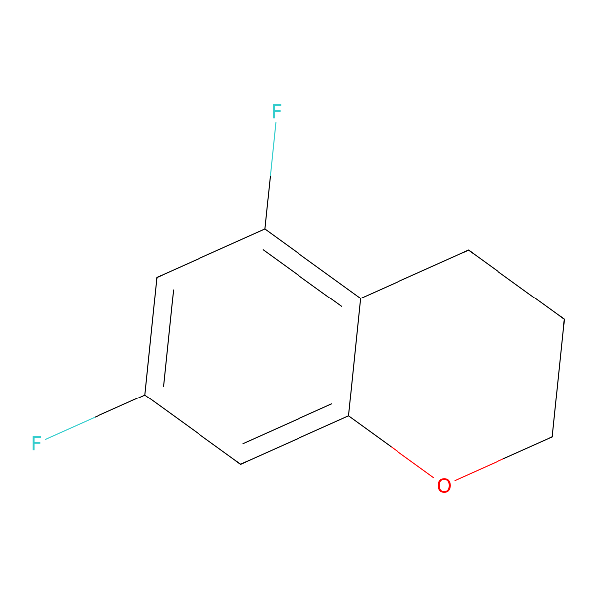 5,7-Difluorochroman molecular structure, CAS 1541675-72-2