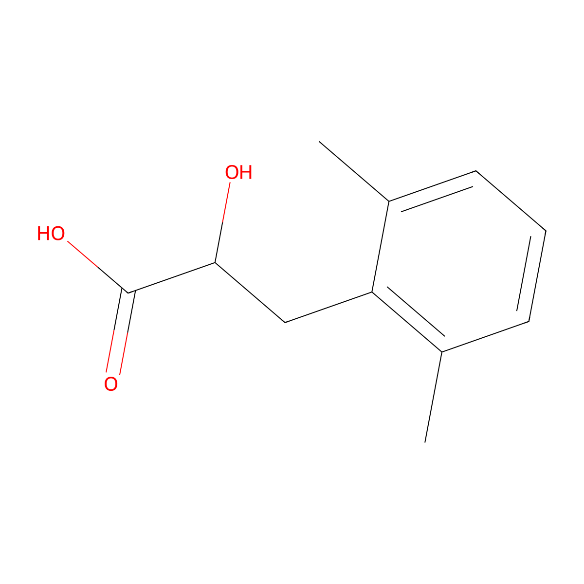 3-(2,6-Dimethylphenyl)-2-hydroxypropanoic acid molecular structure, CAS 1541697-77-1