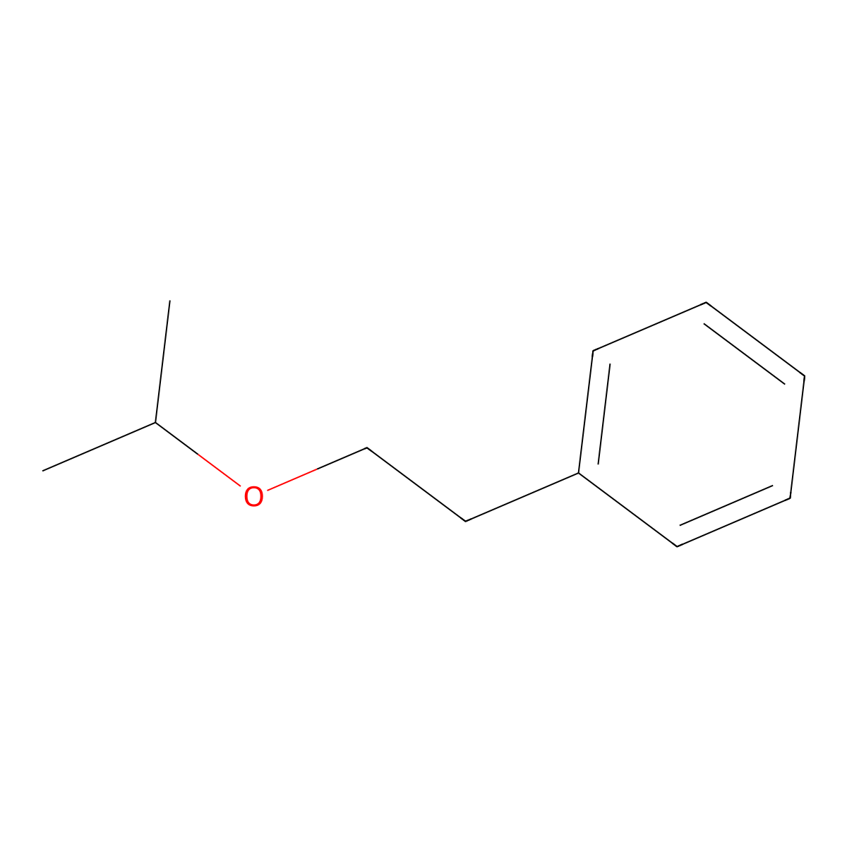 Benzene, [2-(1-methylethoxy)ethyl]- molecular structure, CAS 154171-77-4