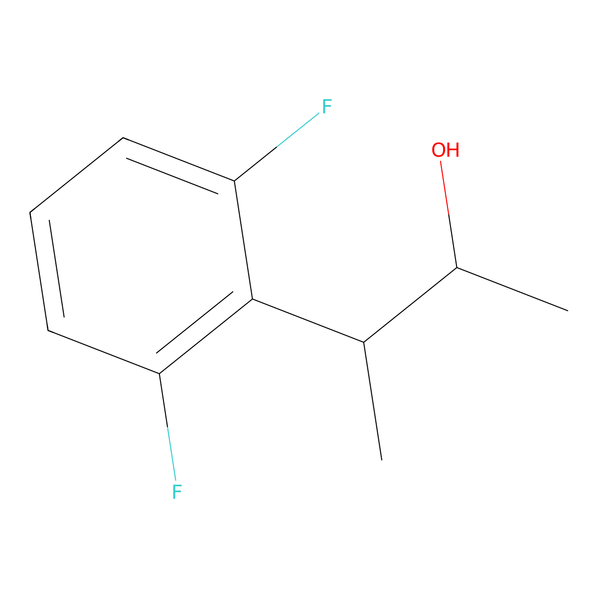 3-(2,6-Difluorophenyl)butan-2-ol molecular structure, CAS 1541723-24-3