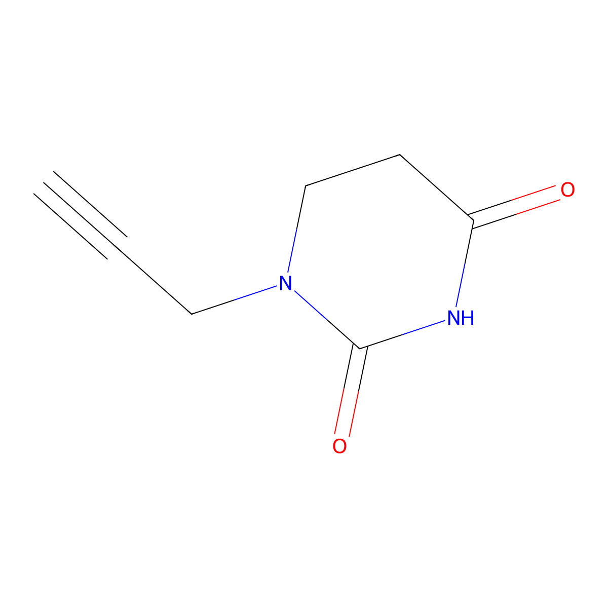 1-(Prop-2-yn-1-yl)-1,3-diazinane-2,4-dione molecular structure, CAS 1541766-26-0