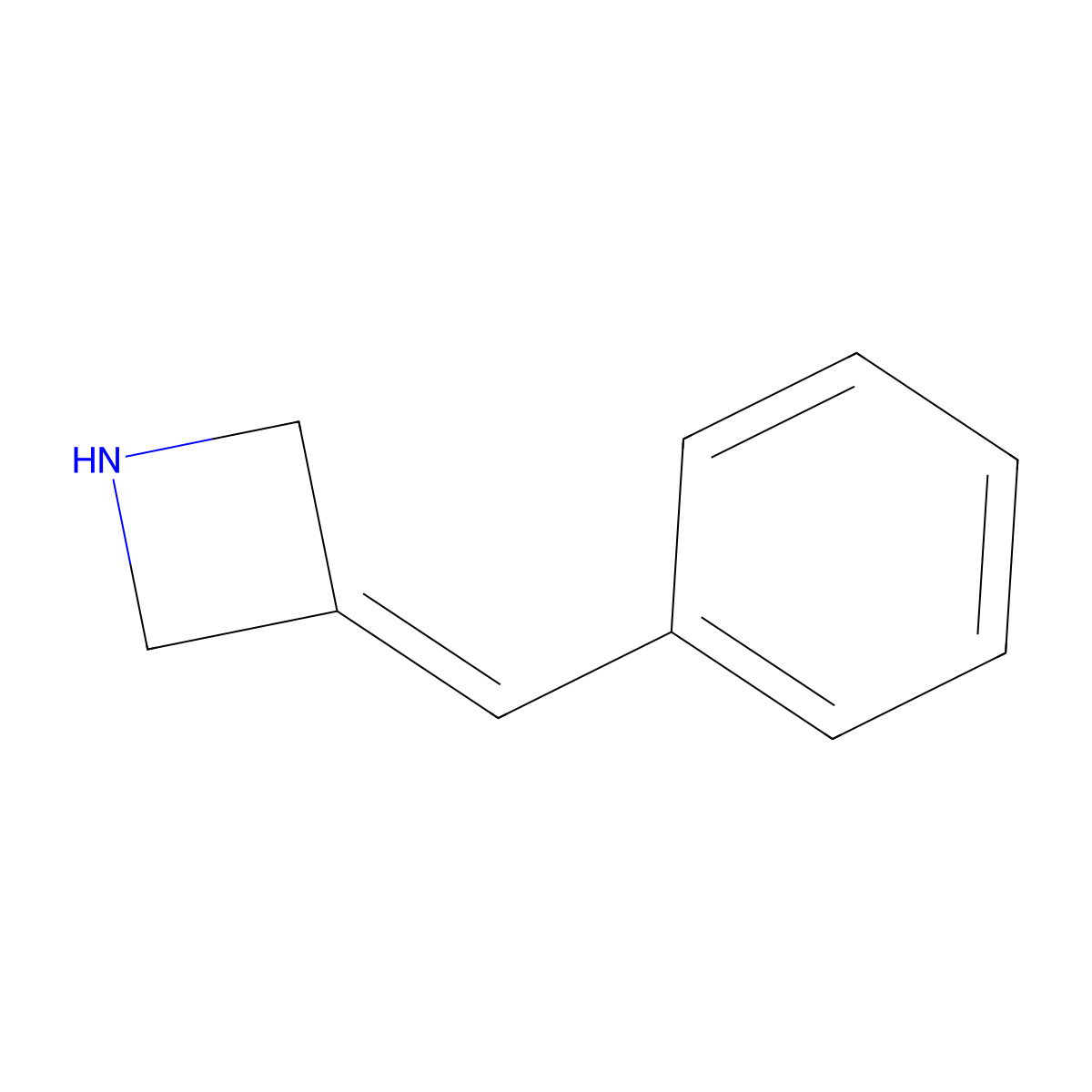 3-(Phenylmethylidene)azetidine molecular structure, CAS 1541792-94-2