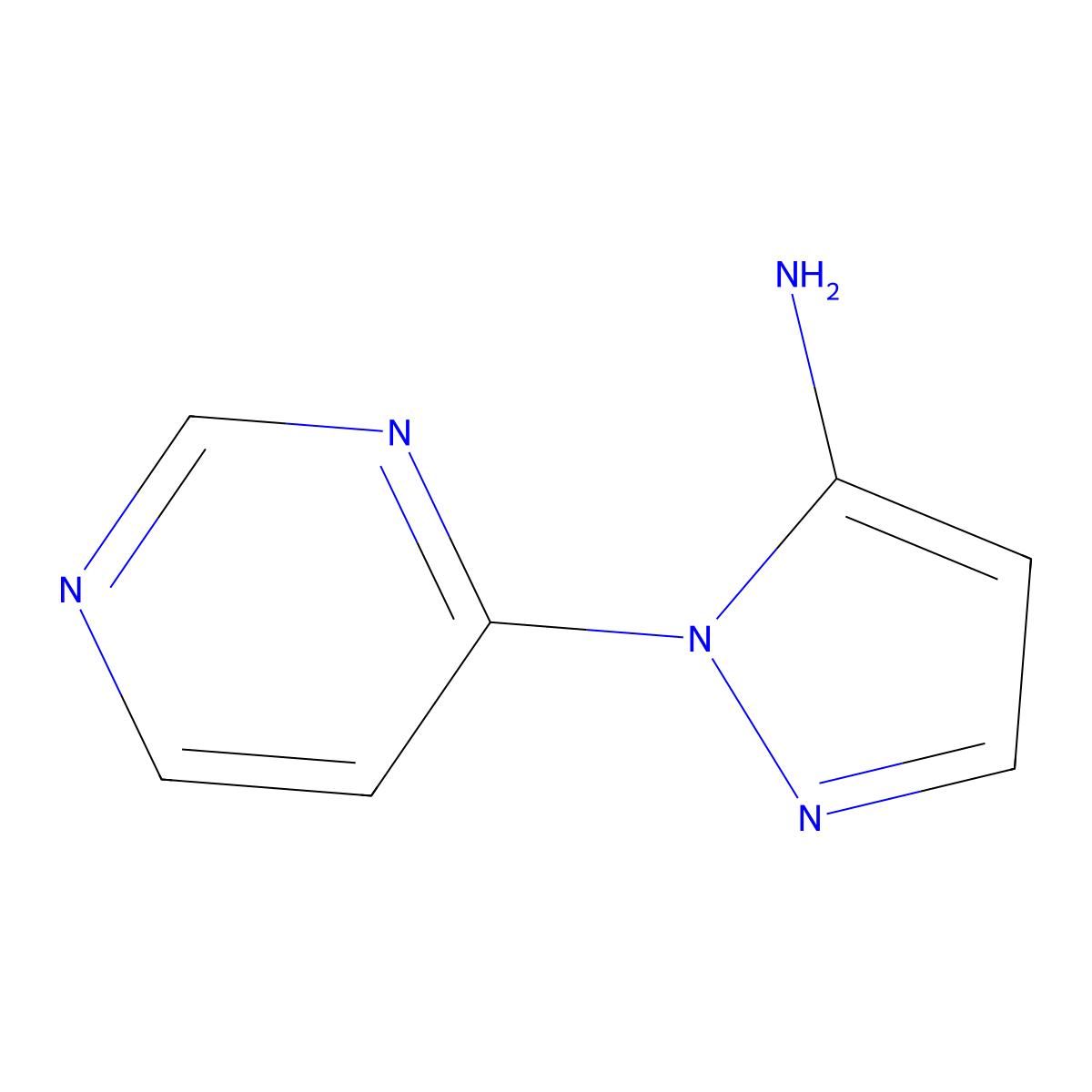 1-(pyrimidin-4-yl)-1H-pyrazol-5-amine molecular structure, CAS 1541797-82-3