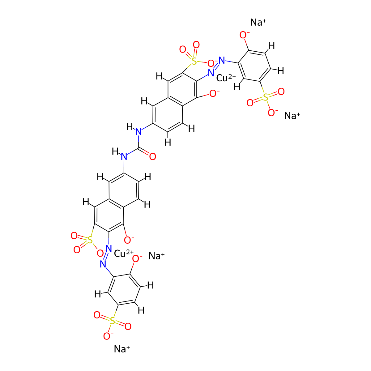 Direct red 83 molecular structure, CAS 15418-16-3