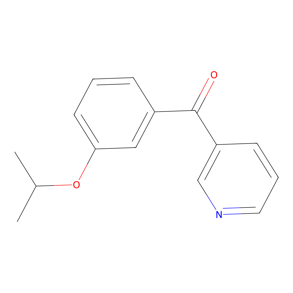 (3-Isopropoxyphenyl)(pyridin-3-yl)methanone molecular structure, CAS 1541803-35-3