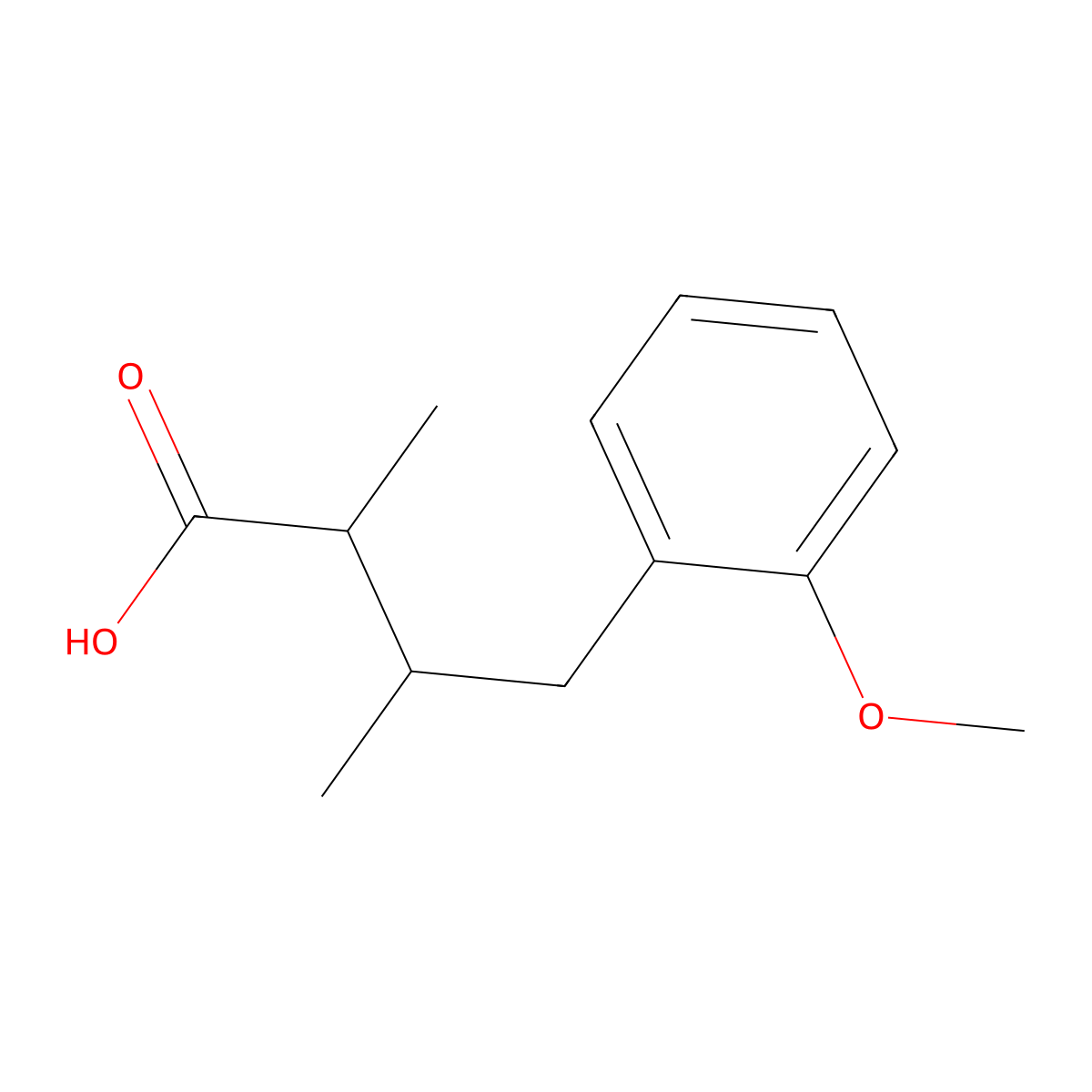 4-(2-Methoxyphenyl)-2,3-dimethylbutanoic acid molecular structure, CAS 1541847-45-3