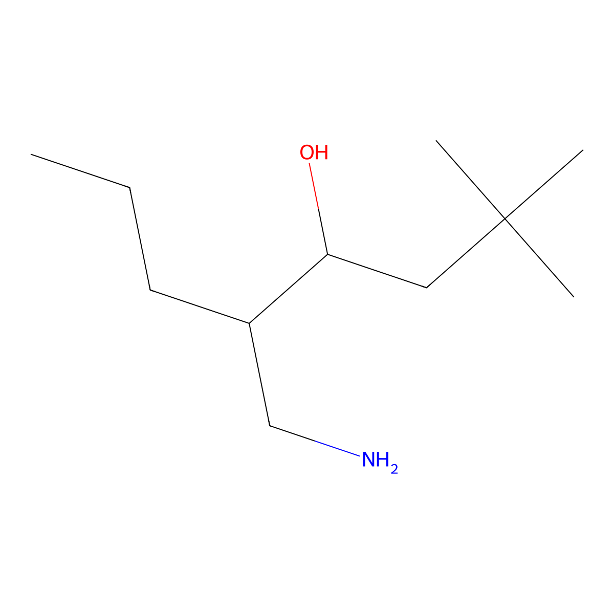 5-(Aminomethyl)-2,2-dimethyloctan-4-ol molecular structure, CAS 1541868-33-0