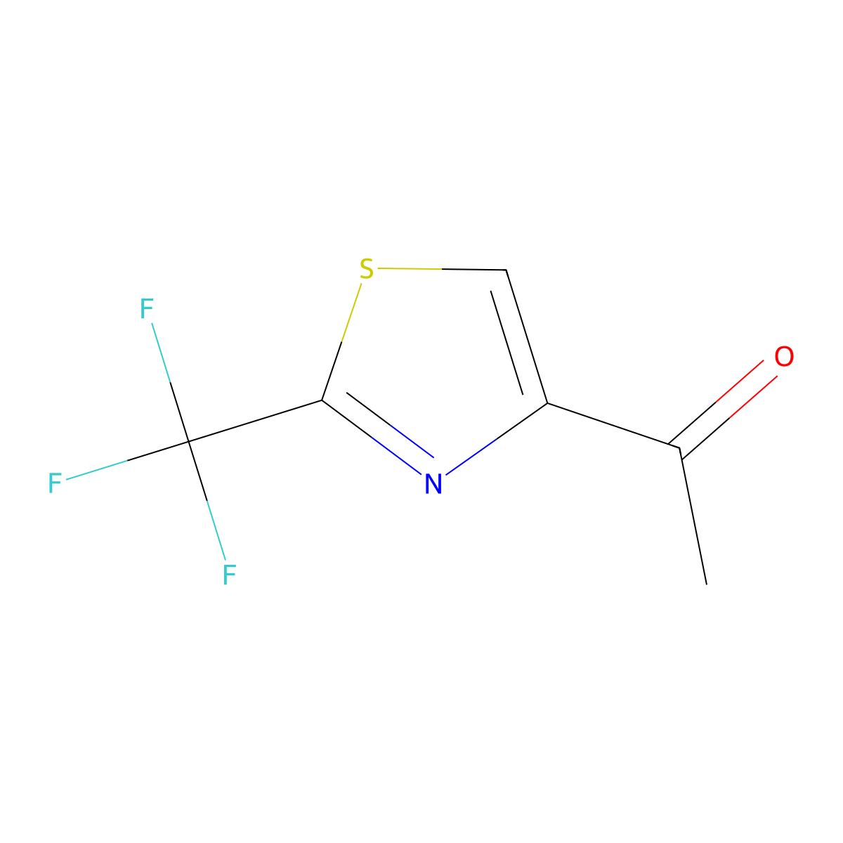 1-(2-(Trifluoromethyl)thiazol-4-yl)ethanone molecular structure, CAS 1541915-43-8