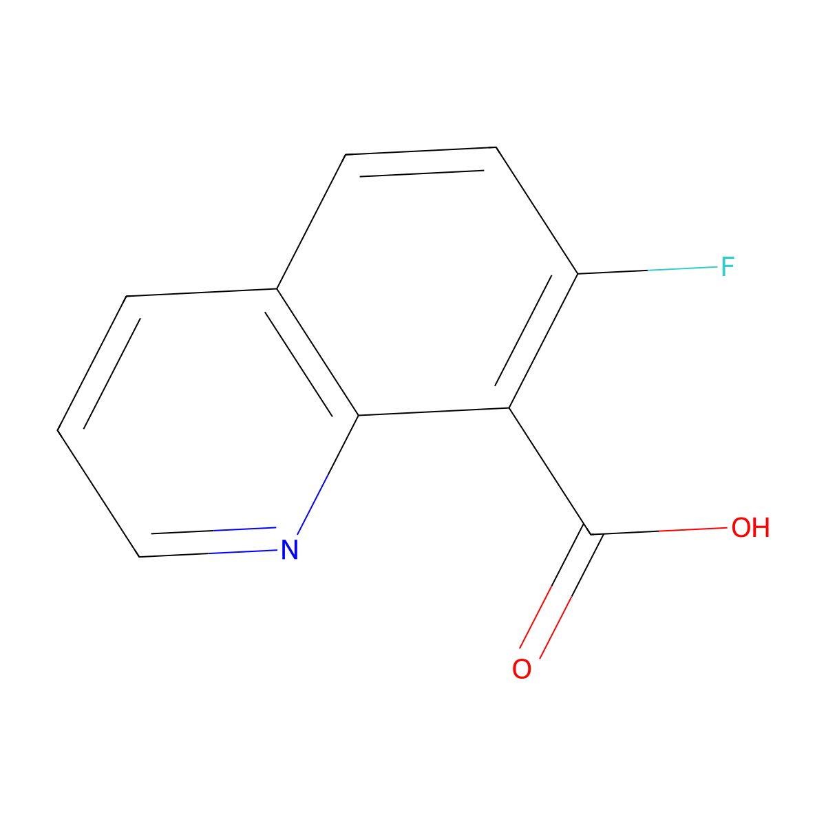 7-Fluoroquinoline-8-carboxylic acid molecular structure, CAS 1541945-85-0