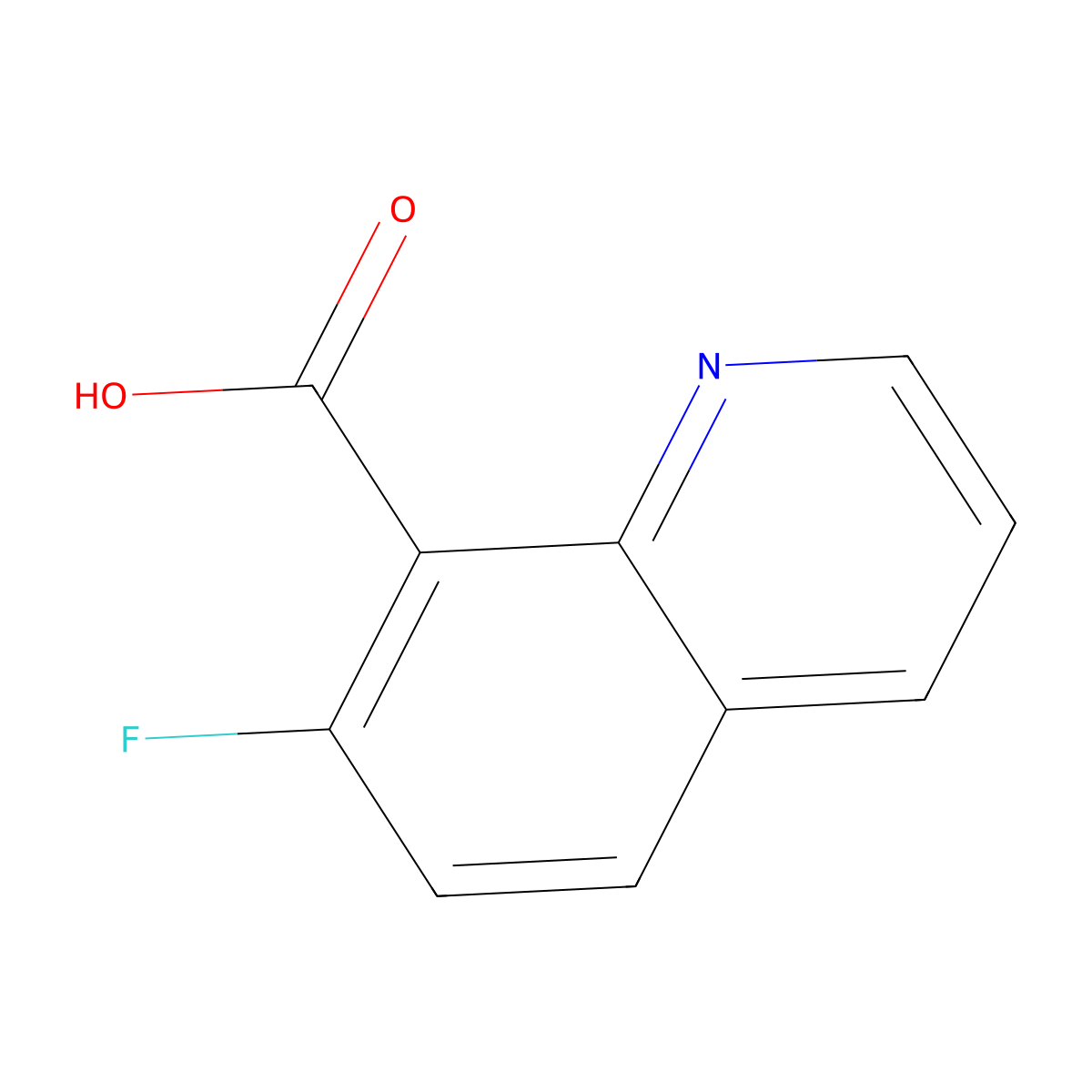 7-Fluoroquinoline-8-carboxylic acid molecular structure, CAS 1541945-85-0