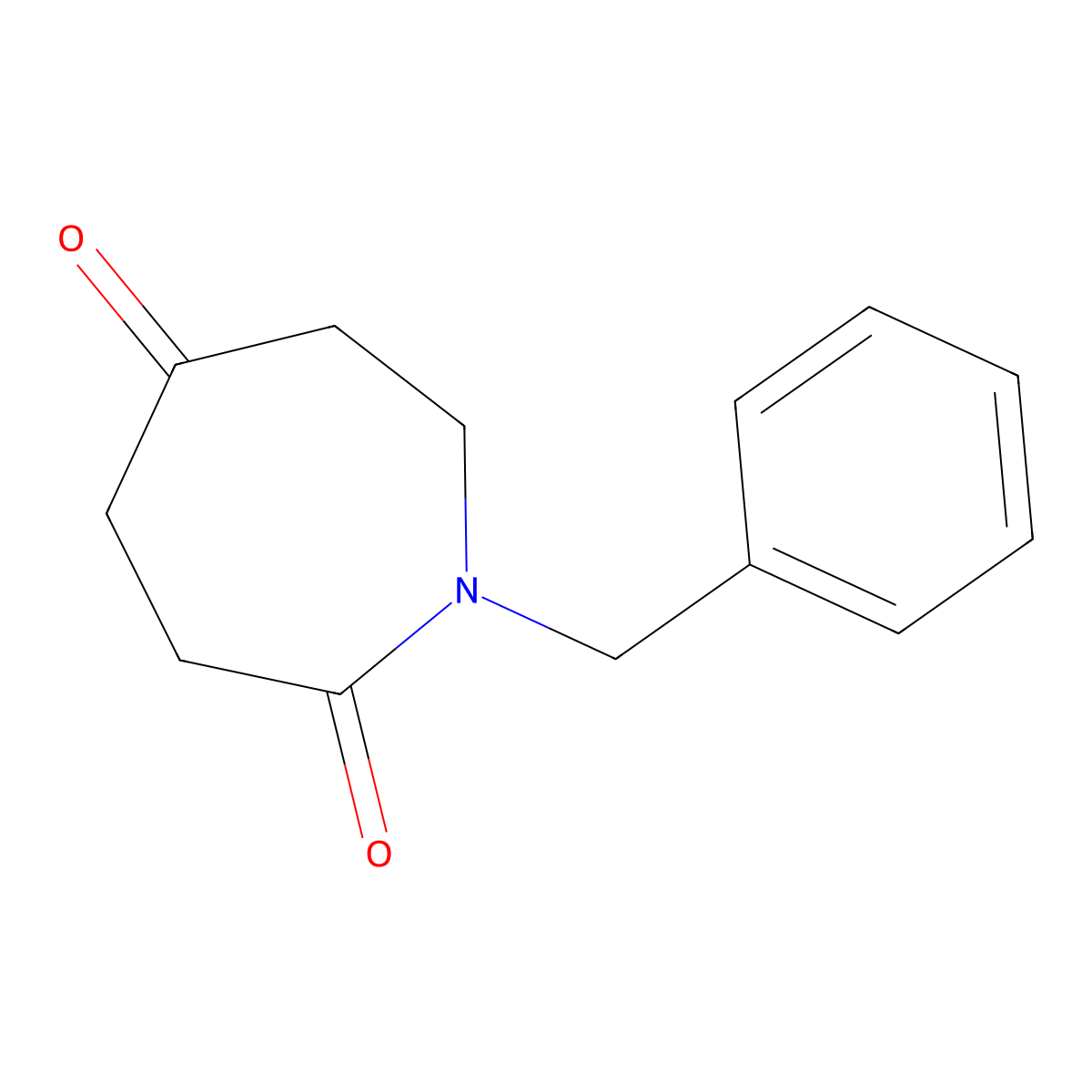 1-Benzylazepane-2,5-dione molecular structure, CAS 154195-30-9