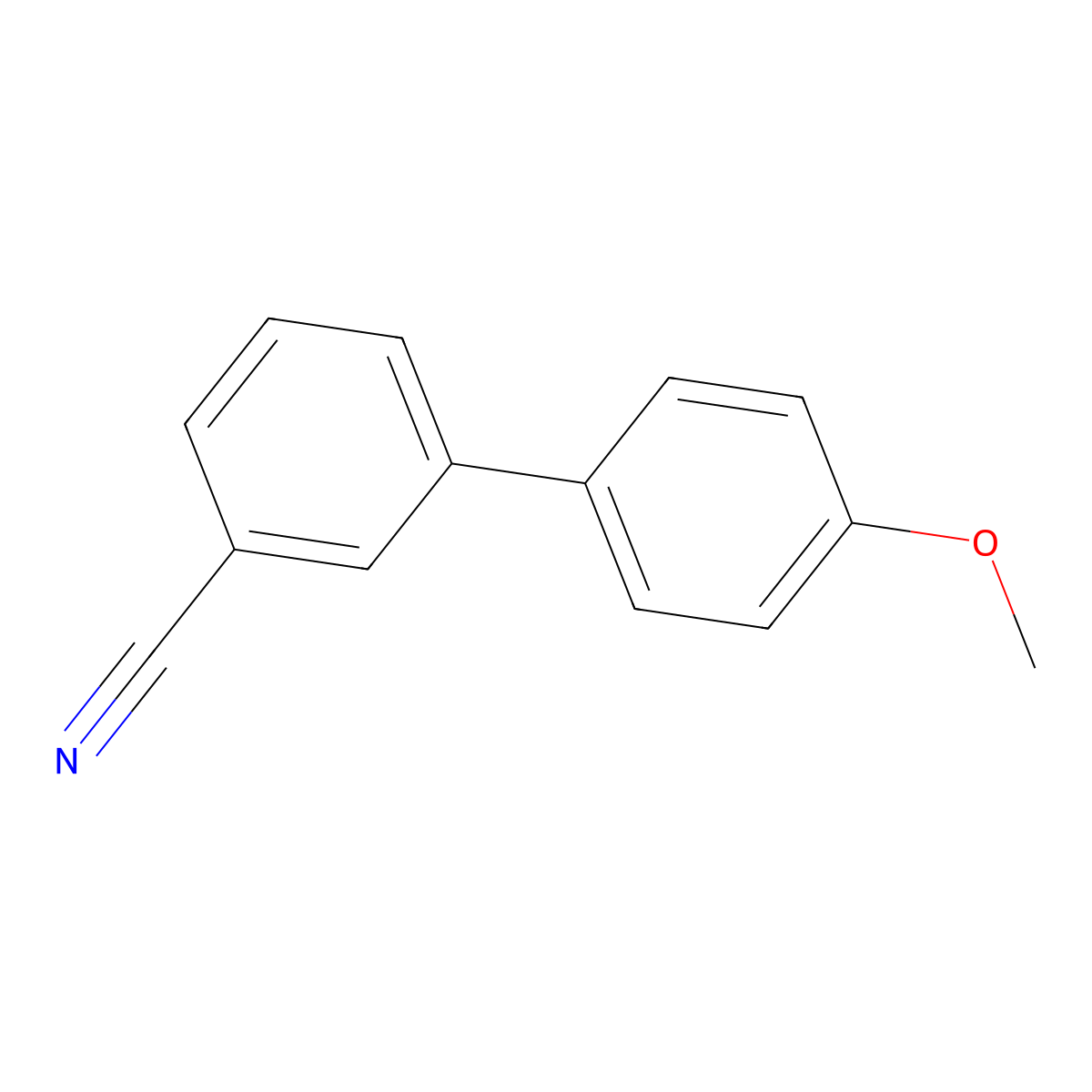 3-(4-Methoxyphenyl)benzonitrile molecular structure, CAS 154197-00-9