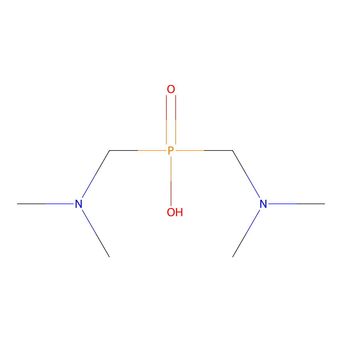 Bis(dimethylaminomethyl)phosphinic Acid molecular structure, CAS 154198-59-1