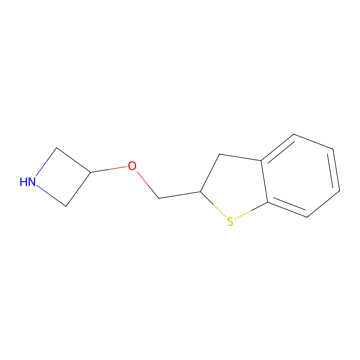 3-((2,3-Dihydrobenzo[b]thiophen-2-yl)methoxy)azetidine molecular structure, CAS 1541983-93-0