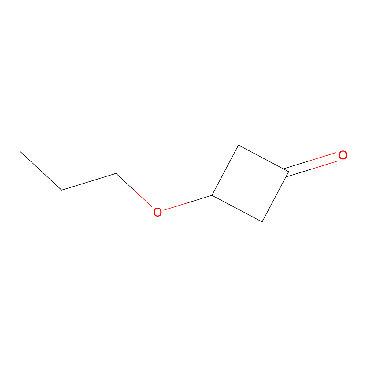 3-Propoxycyclobutan-1-one molecular structure, CAS 1541990-32-2