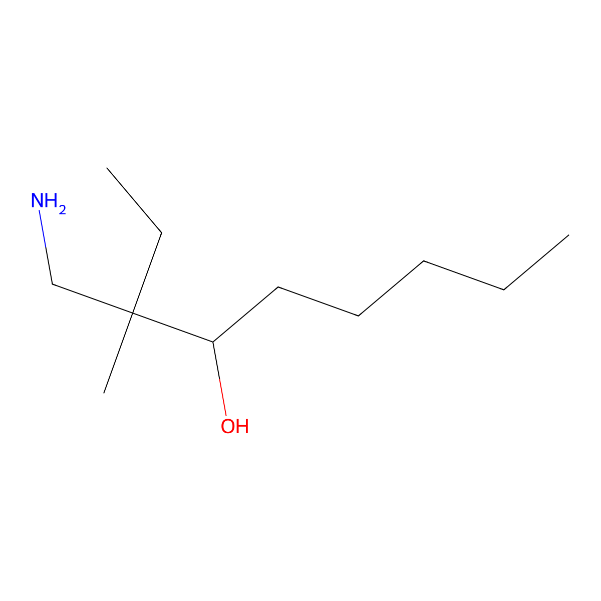 3-(Aminomethyl)-3-methylnonan-4-ol molecular structure, CAS 1542035-16-4