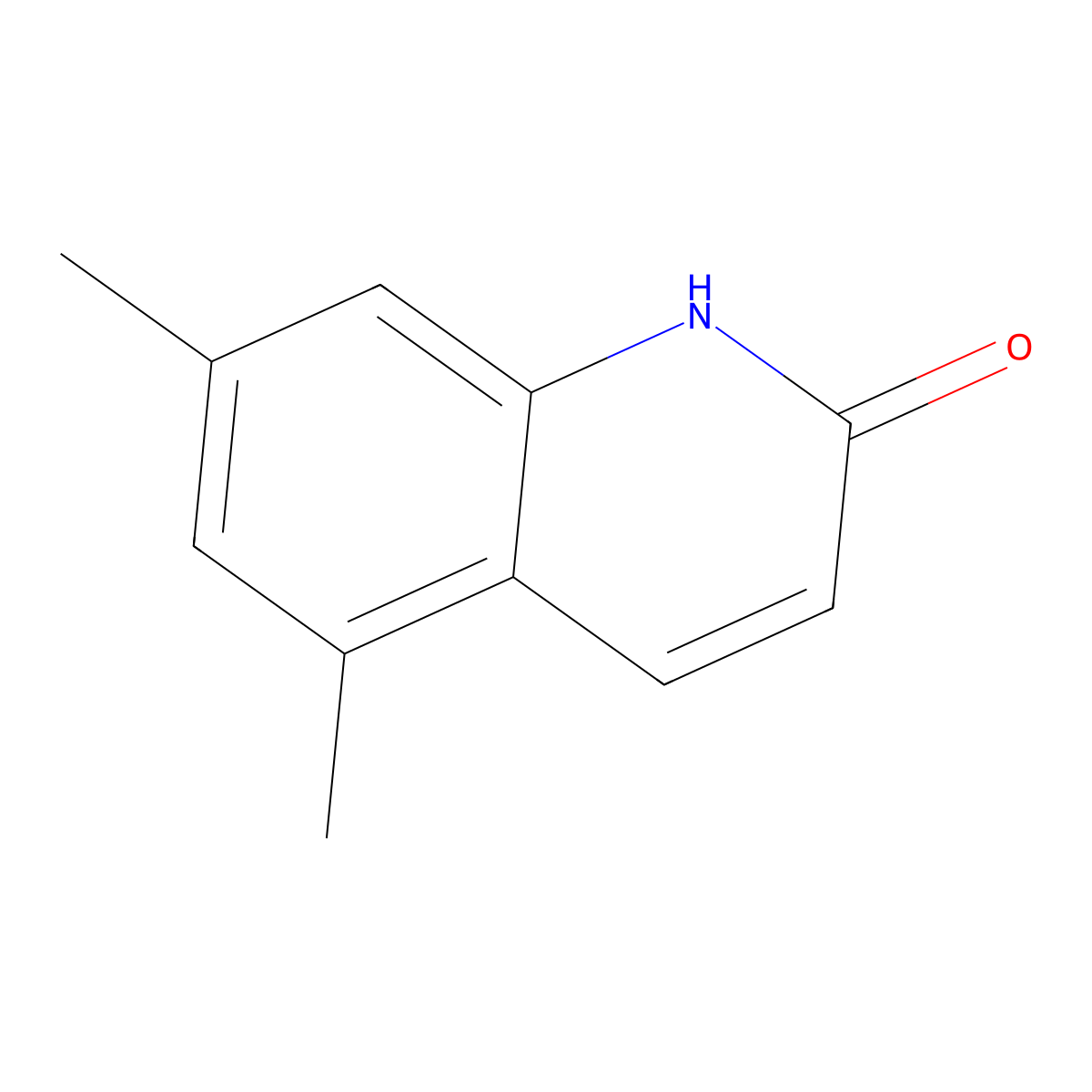 5,7-Dimethyl-1,2-dihydroquinolin-2-one molecular structure, CAS 154205-24-0