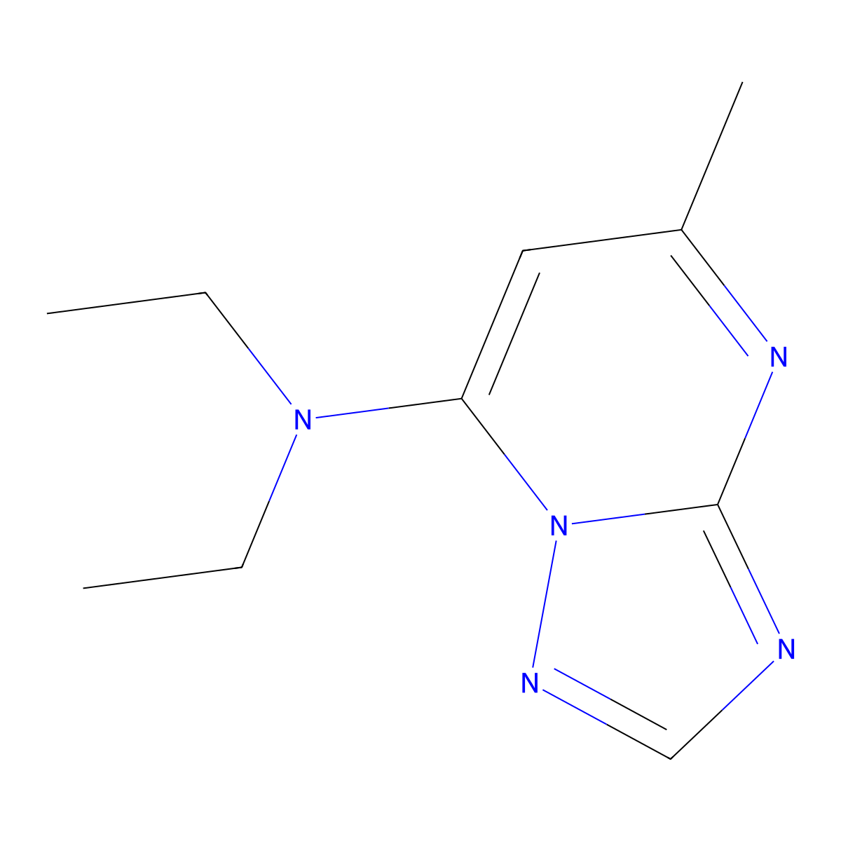 Trapidil molecular structure, CAS 15421-84-8