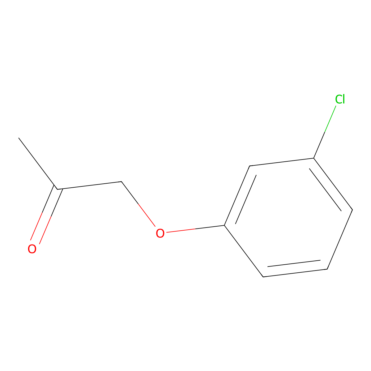 1-(3-Chlorophenoxy)propan-2-one molecular structure, CAS 15422-18-1