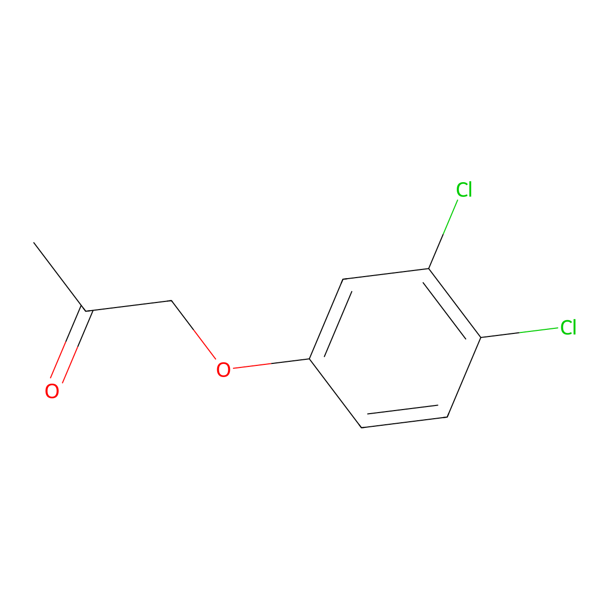 1-(3,4-Dichlorophenoxy)propan-2-one molecular structure, CAS 15422-20-5