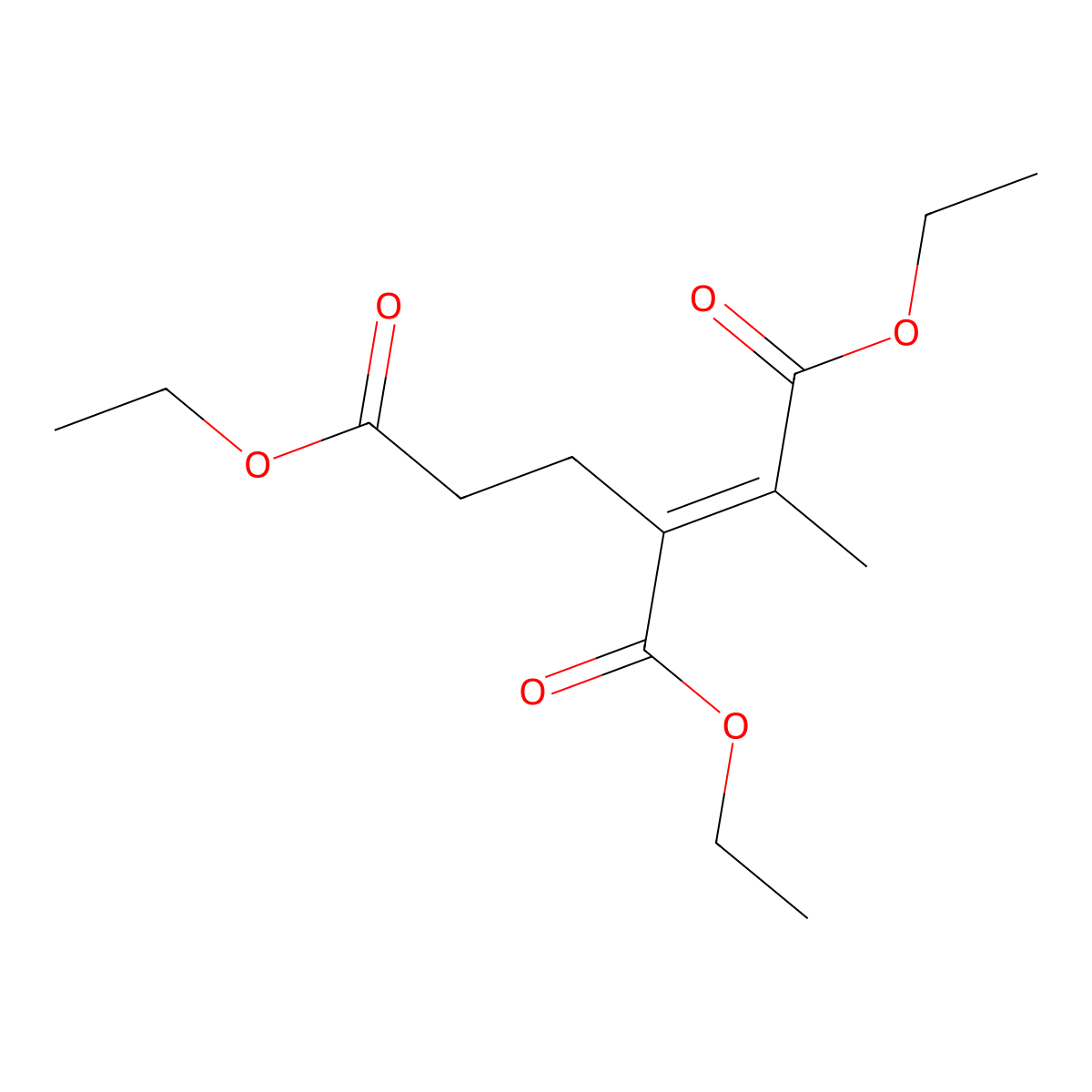 1,3,4-Triethyl 3-pentene-1,3,4-tricarboxylate molecular structure, CAS 154222-94-3