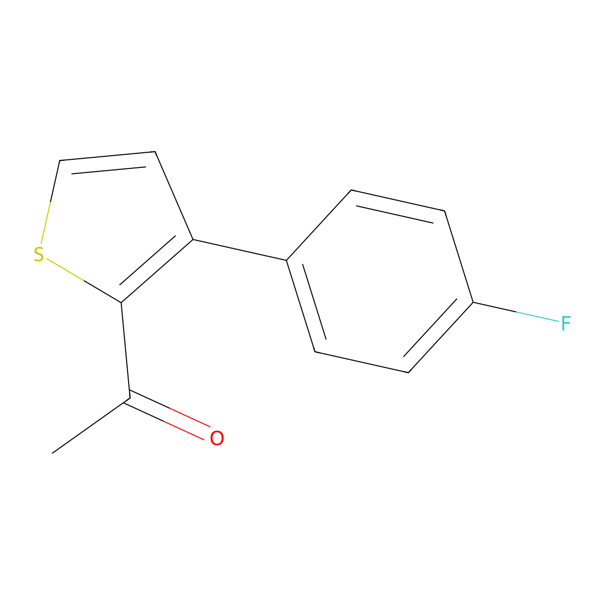 1-[3-(4-Fluorophenyl)thiophen-2-yl]ethan-1-one molecular structure, CAS 1542231-67-3