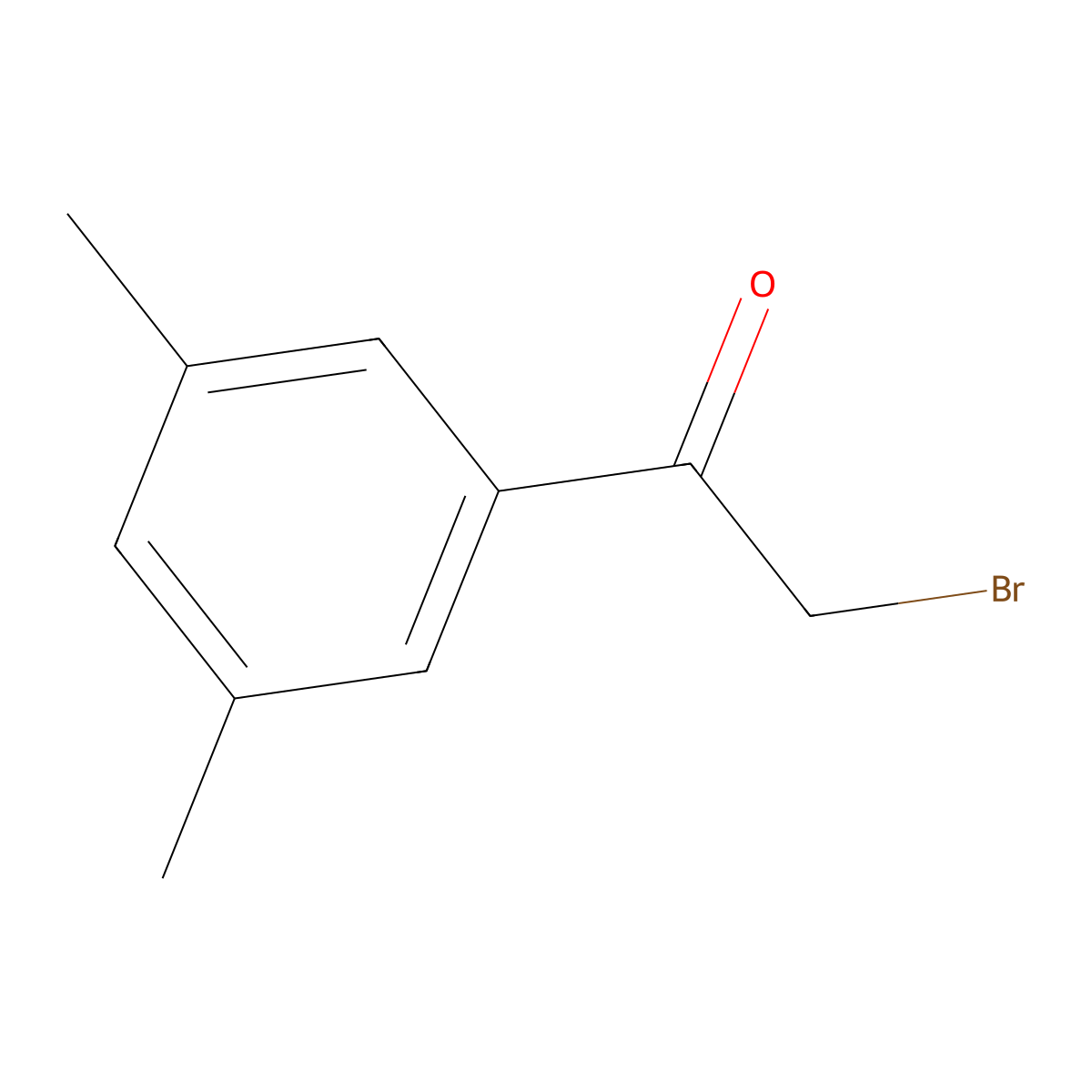 2-Bromo-1-(3,5-dimethylphenyl)ethanone molecular structure, CAS 154226-77-4