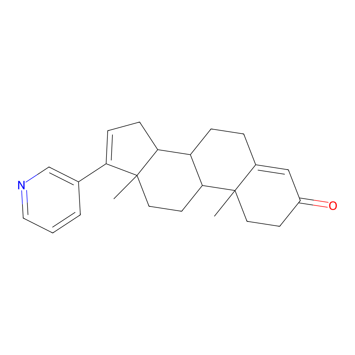 17-(3-Pyridinyl)androsta-4,16-dien-3-one molecular structure, CAS 154229-21-7