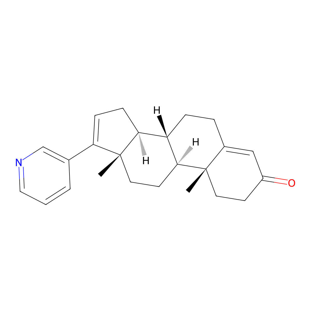 17-(3-Pyridinyl)androsta-4,16-dien-3-one molecular structure, CAS 154229-21-7