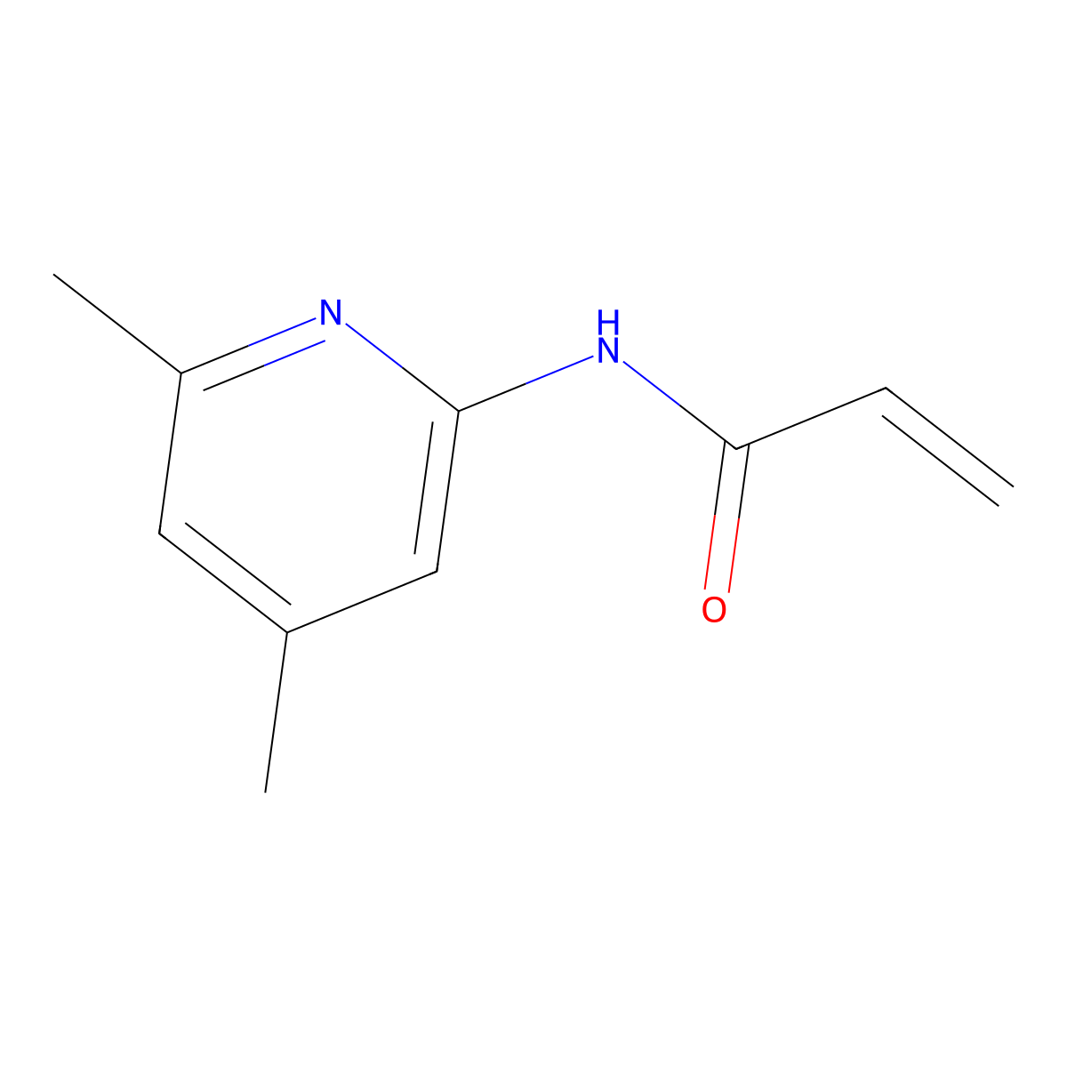 N-(4,6-dimethylpyridin-2-yl)propenamide molecular structure, CAS 154229-69-3