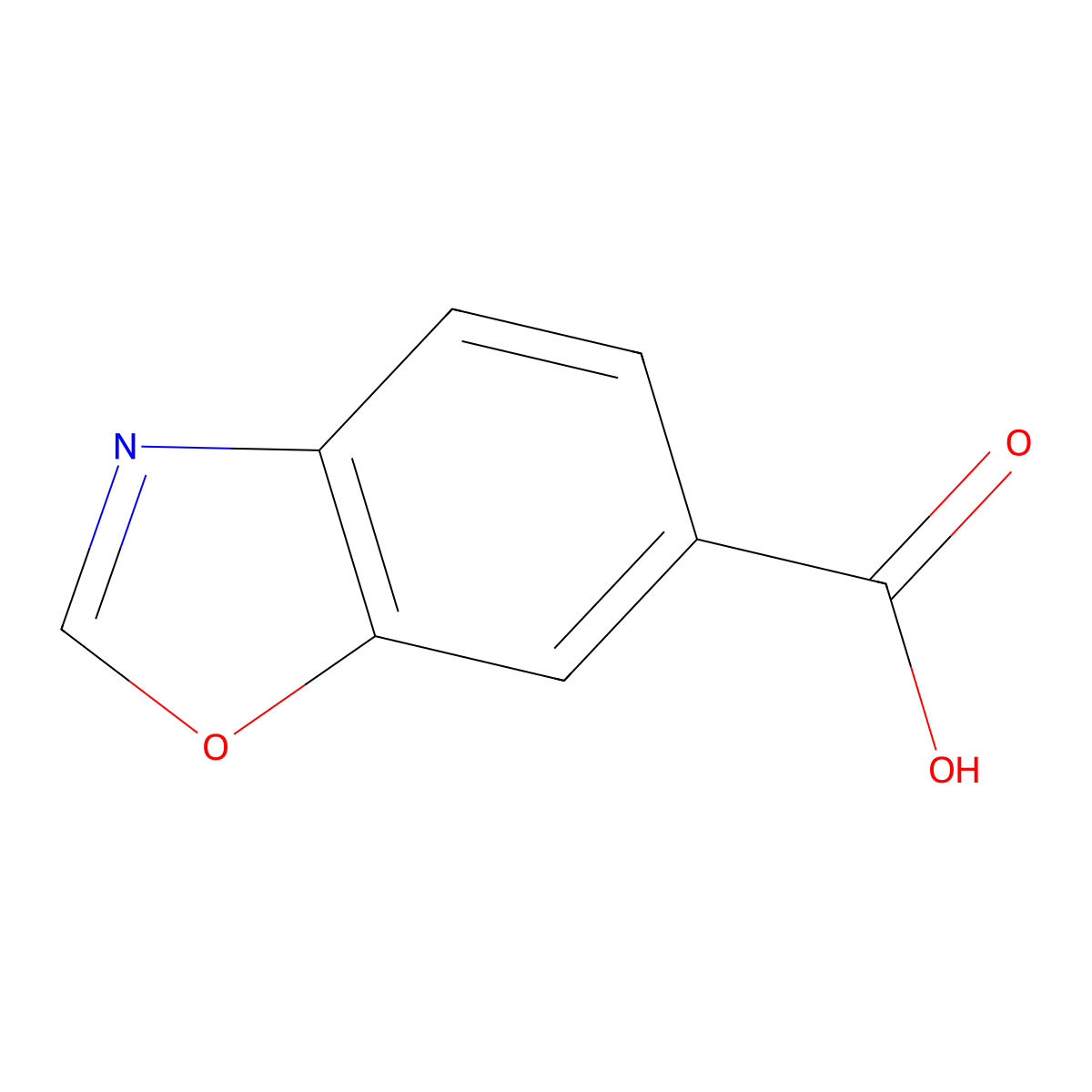 1,3-Benzoxazole-6-carboxylic acid molecular structure, CAS 154235-77-5