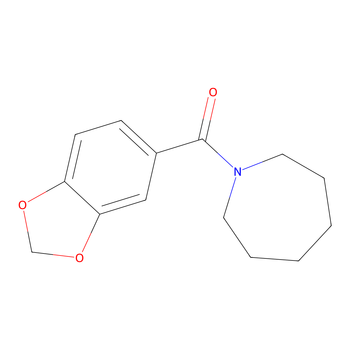 Azepan-1-Yl(1,3-Benzodioxol-5-Yl)Methanone molecular structure, CAS 154235-79-7