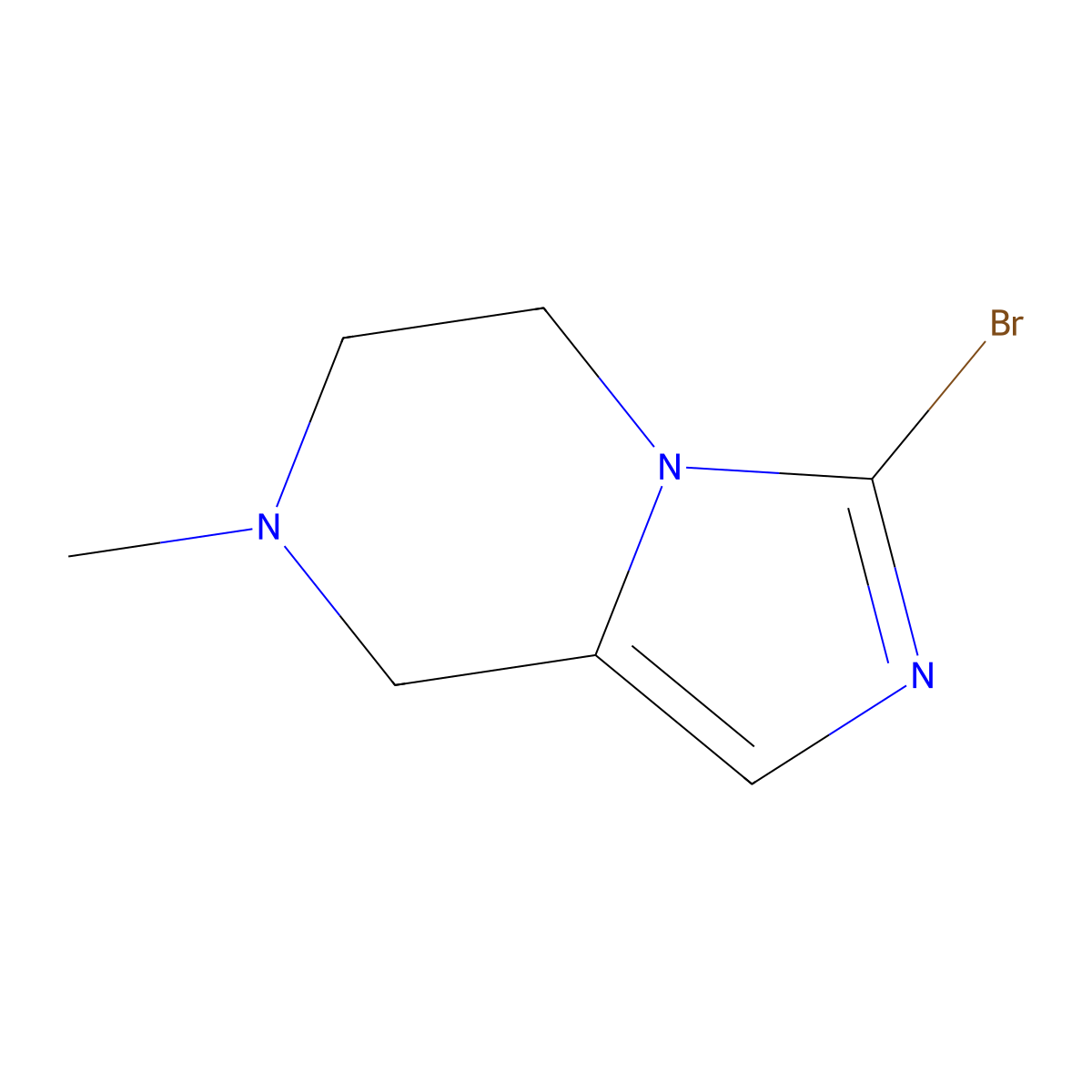 3-Bromo-7-methyl-5,6,7,8-tetrahydroimidazo[1,5-a]pyrazine molecular structure, CAS 1542355-17-8