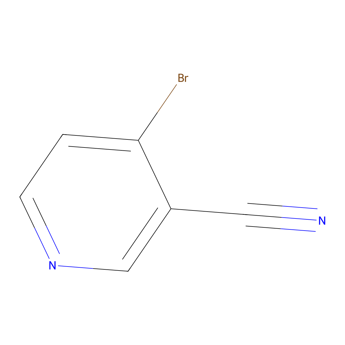 4-Bromopyridine-3-carbonitrile molecular structure, CAS 154237-70-4