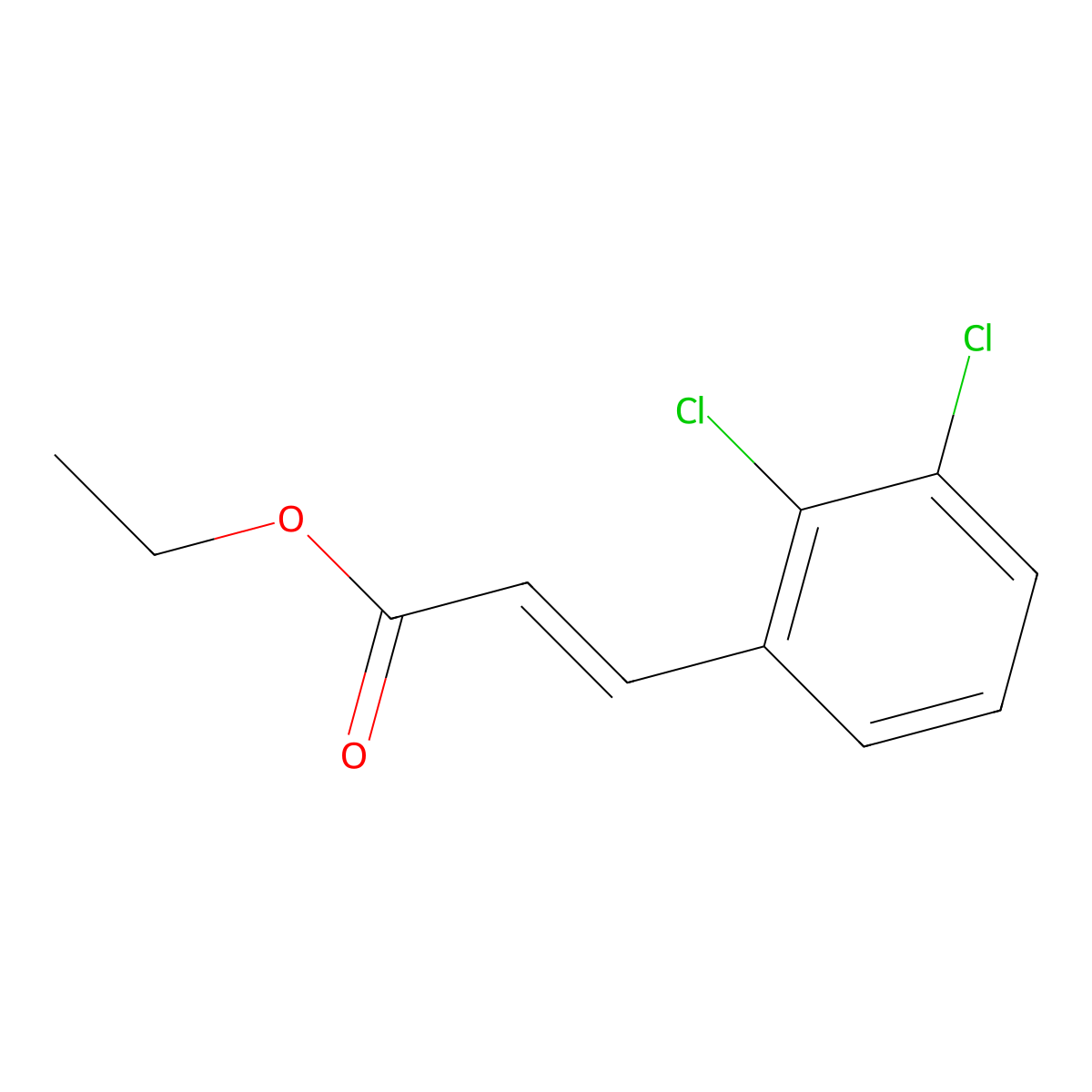 Ethyl (E)-3-(2,3-dichlorophenyl)acrylate molecular structure, CAS 154238-78-5
