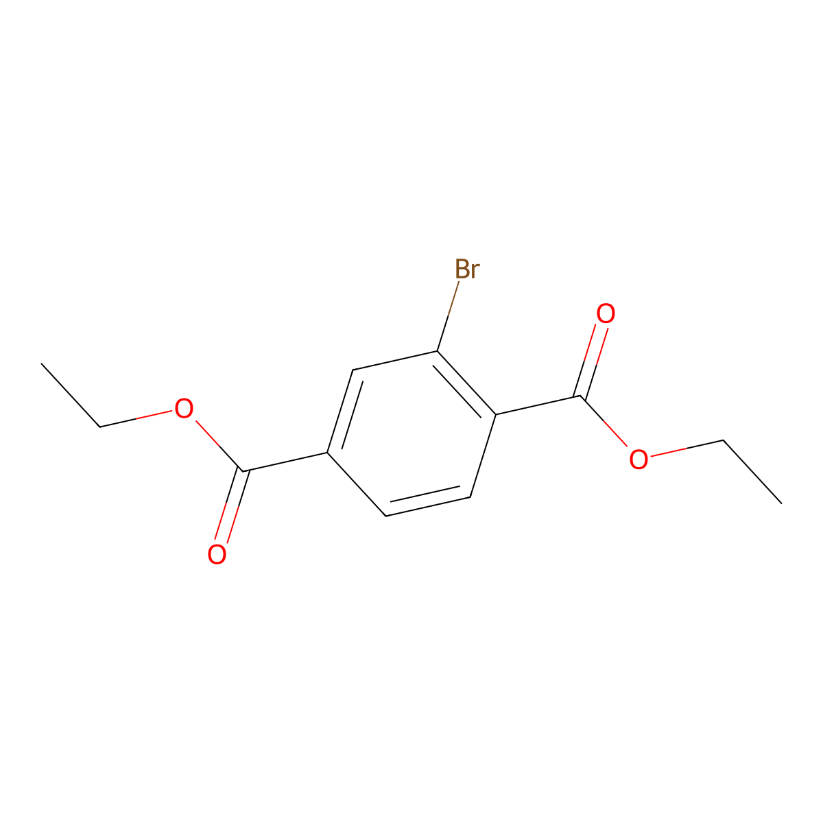 Diethyl 2-bromoterephthalate molecular structure, CAS 154239-21-1